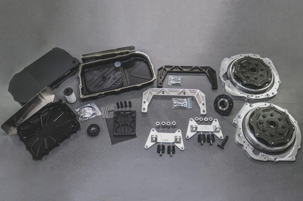 A complete range of parts for automated gearbox conversions.
Everything for DCT and 8HP transmissions.
