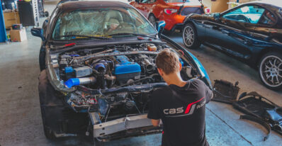 CRASHED BALTIC BLUE SUPRA MKIV REBUILD